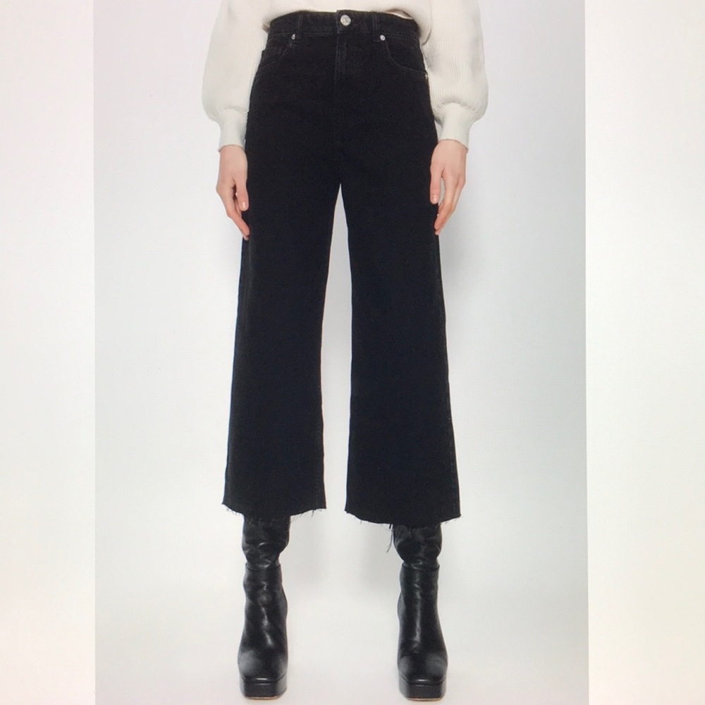 Zara denim culotte jeans 4 New - Picture 8 of 16